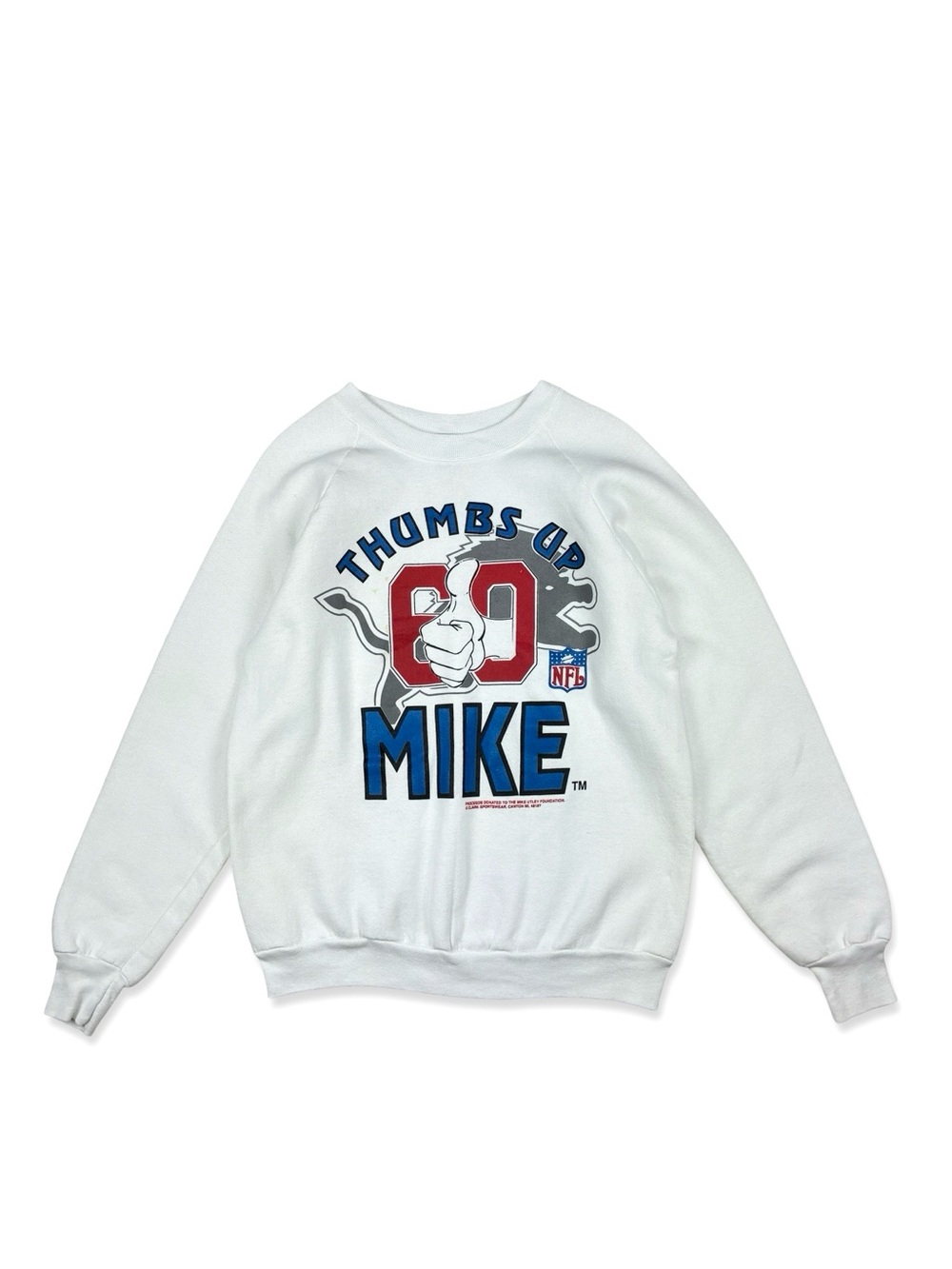 Vintage Thumbs Up Mike Utley Detroit Lions Sweatshirt